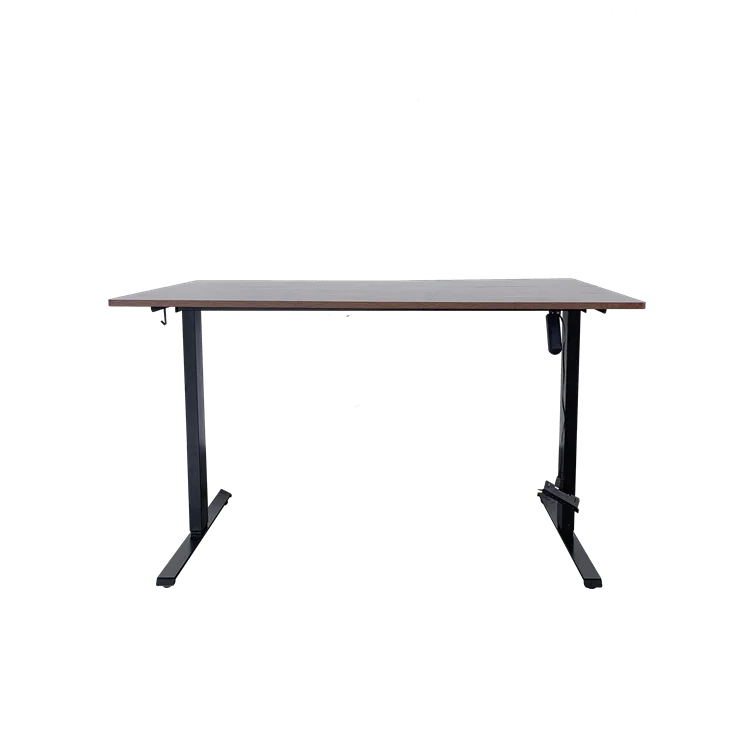 Low price OEM sit stand desk with table top single motor electric height adjustable desk