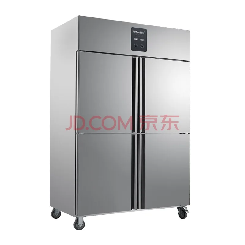 
 Коммерческий Овощной холодильник 4 дверей морозильная камера из нержавеющей стали для морепродуктов и мяса  