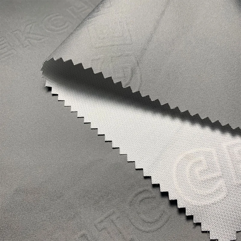 2022 New style 3D puff printing embossed composite fabric 150gsm 75D high-stretch polyester fabric for down-jacket