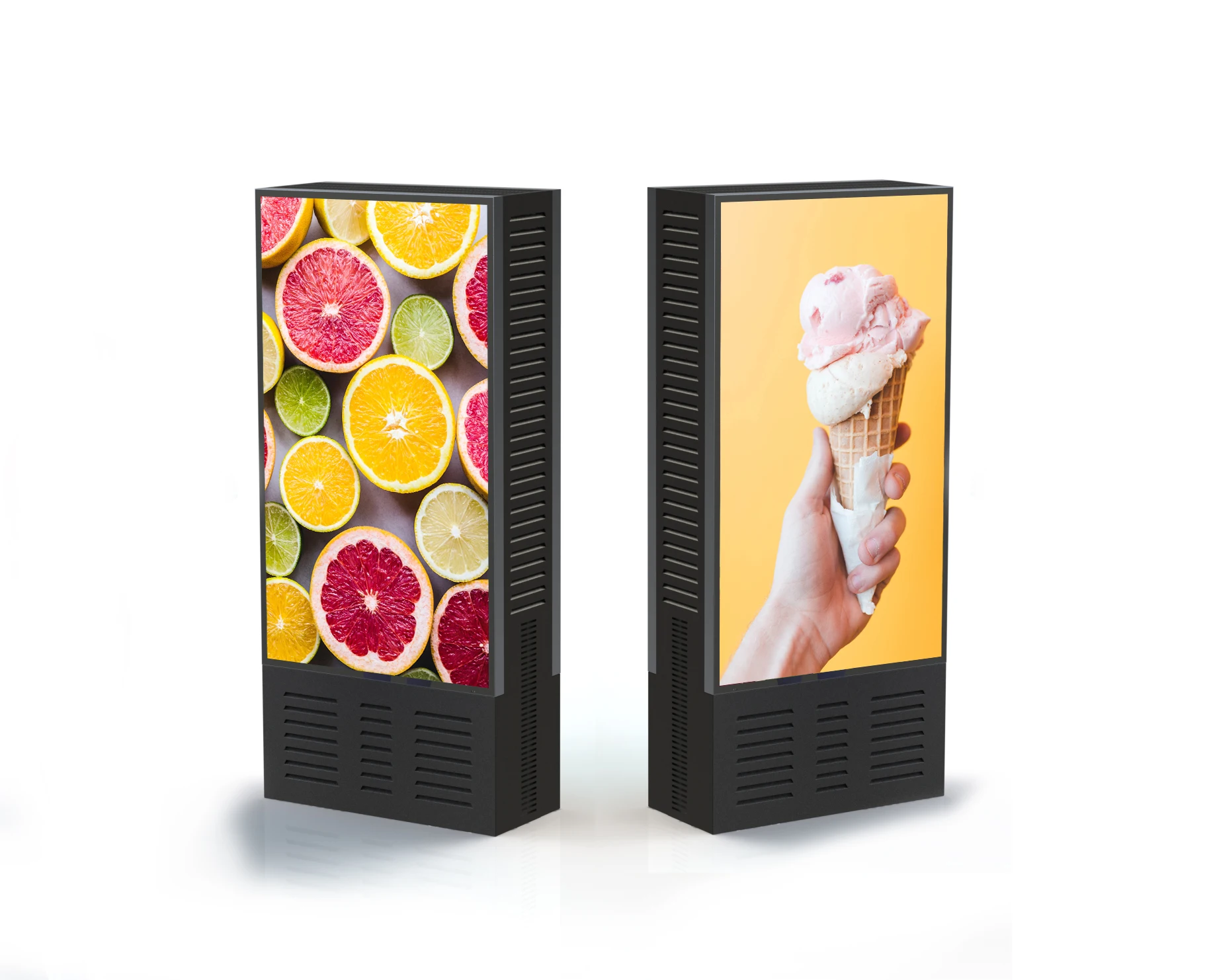 55 outdoor totem, IP67 outdoor lcd panel, 4000 Nits outdoor lcd video wall