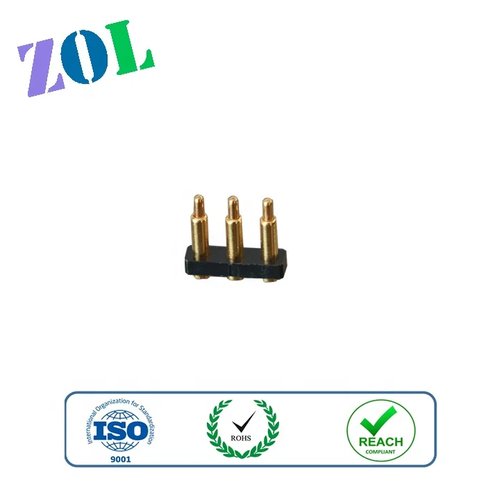 ODM 3.0 Pitch 3 Pins SMT Type Pogo Pin H8.0mm Connectors