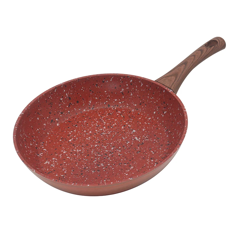 Сковорода антипригарная 24 см/28 см чугунная сковорода с 2 деревянными ручками длинной деревянной ручкой для промышленного