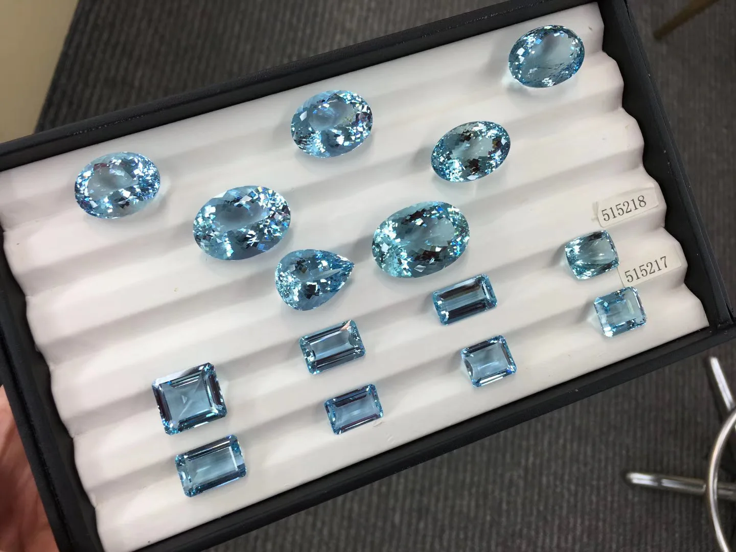 Natural aquamarine bare stone wholesale santa maria aquamarine Brazil Hyland Good workmanship and high cleanliness