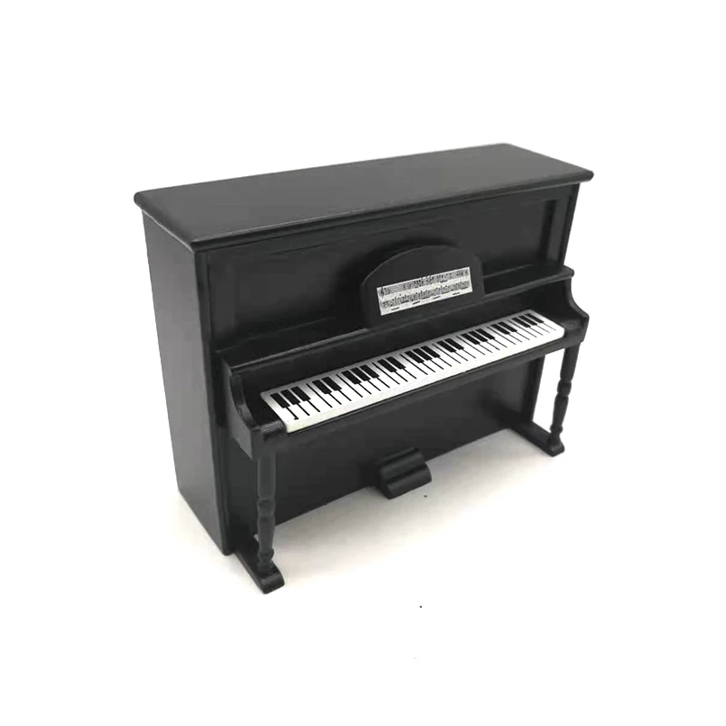 iland miniatures Dolls house miniature music instrument mini piano with stool model black HE005G