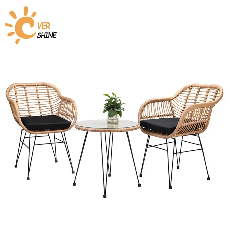 Hot Selling Cheap Custom Garden Furniture Rattan Table And Chair Set