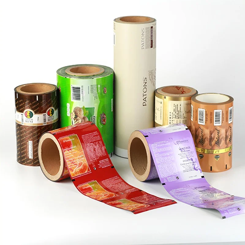 Custom Cookies Chips Cereal Chocolate Food Packaging Bopp Cpp Pe Opp Plastic pack Aluminum Foil Laminating Roll Film Packing