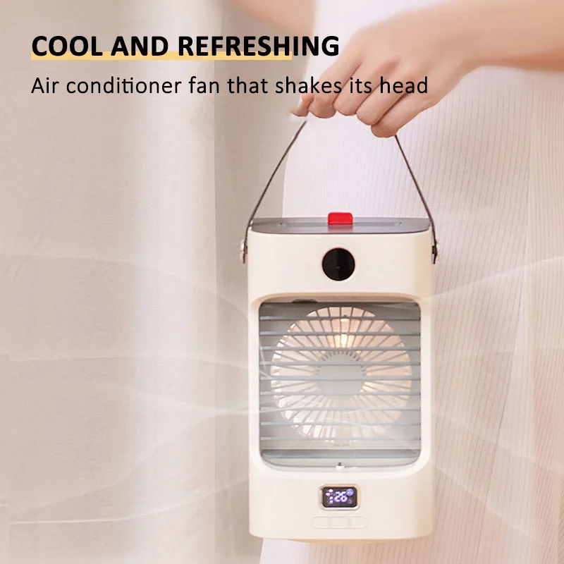 2022 Portable Air conditioner Mini USB Convenient Desktop Cooler Fan Negative Ions Humidifier Air Cooling Fan
