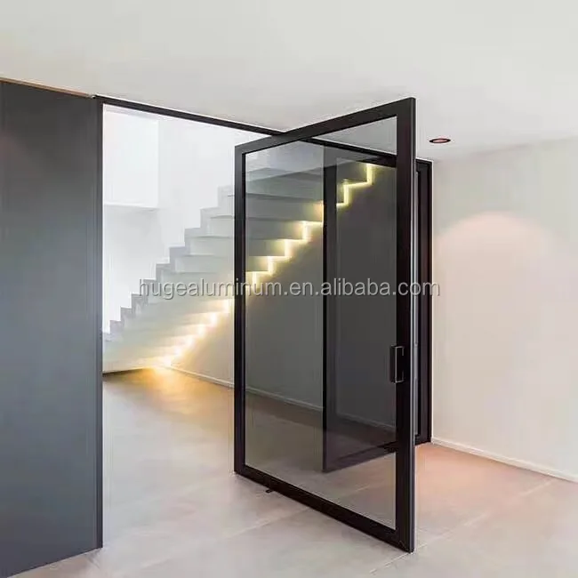 interior house design aluminum tempered glass pivot doors modern entry