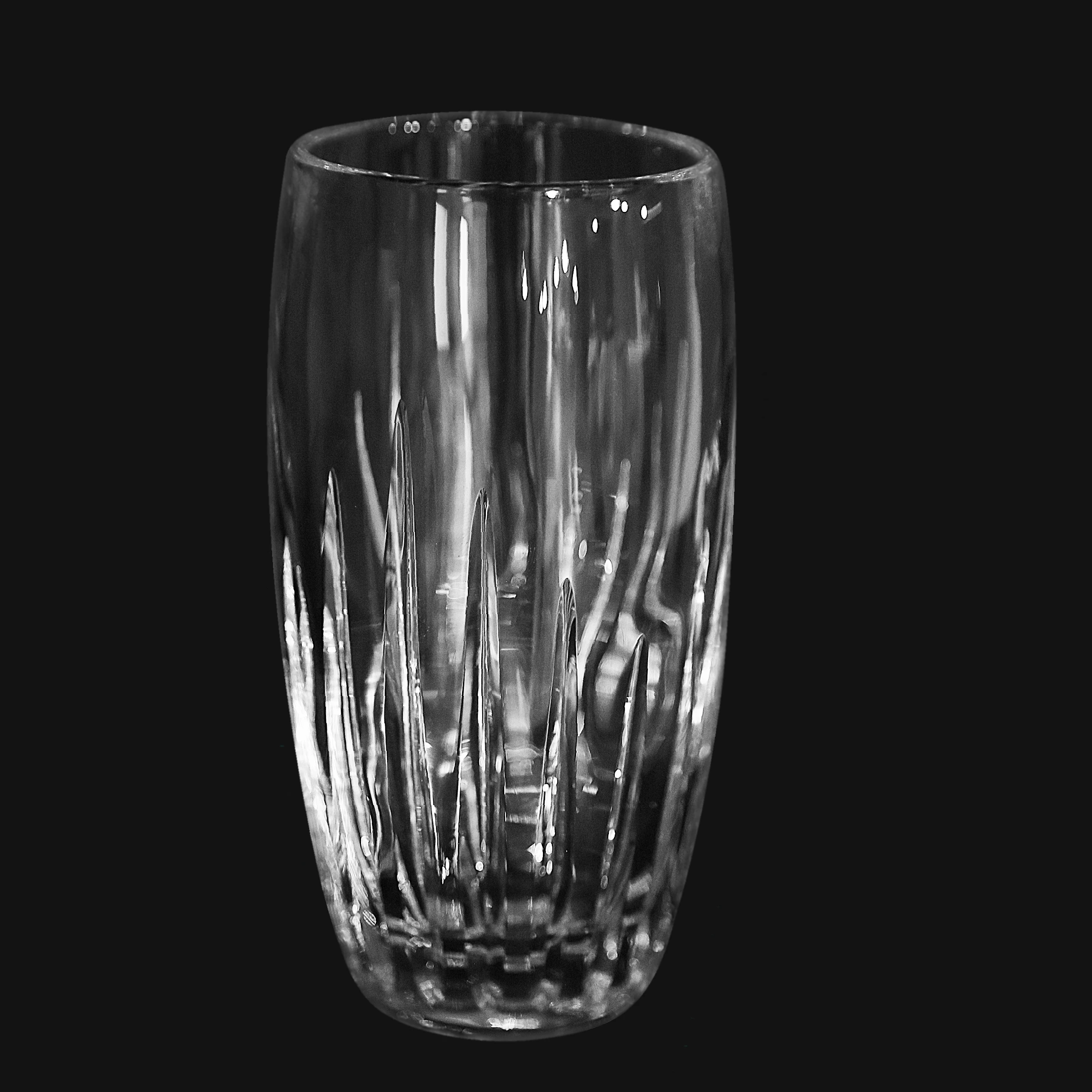 Hot latest luxury style 24% pbo crystal tall drink water cup  for home decoration wedding hotel  party desktop