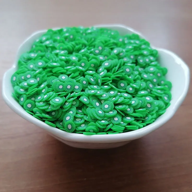 500g DIY Slime Supplies Filler Not Edible Yellow Green Kiwi Fruit Polymer Clay Slices Sprinkles