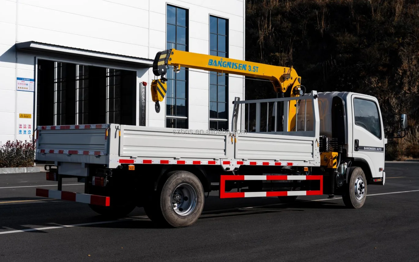 2016 year model ISUZ Used crane truck brand new 3.5 tons lift arm system crane truck for sale