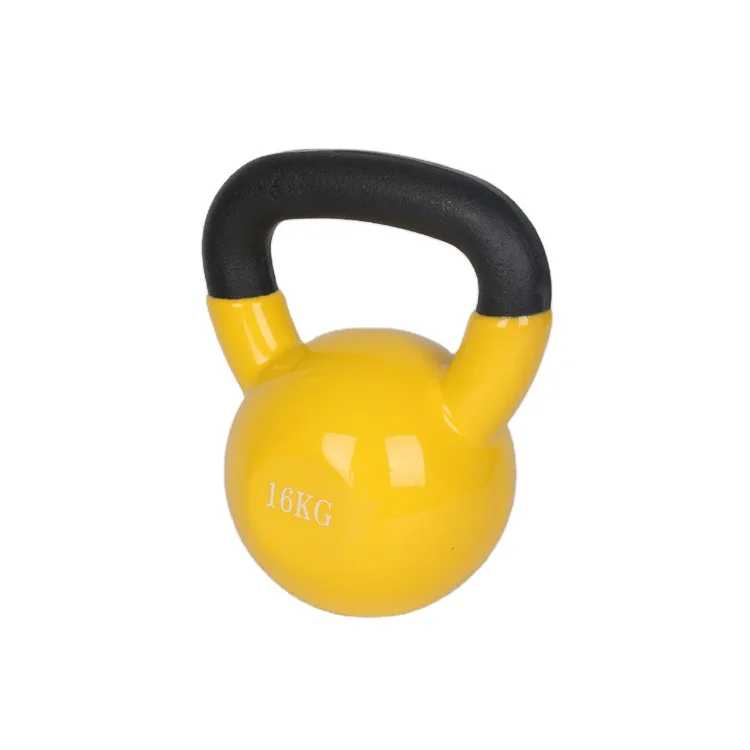 Good Price Bodybuilding Gym Equipment 16kg Colorful Kettlebell