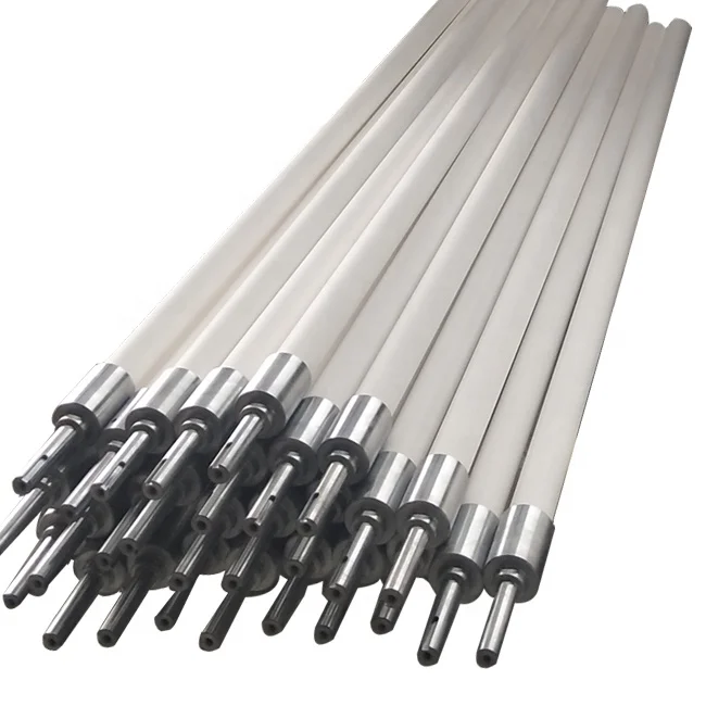 Quartz fused silica ceramic hollow roller for silicon steel continuous annealing furnace