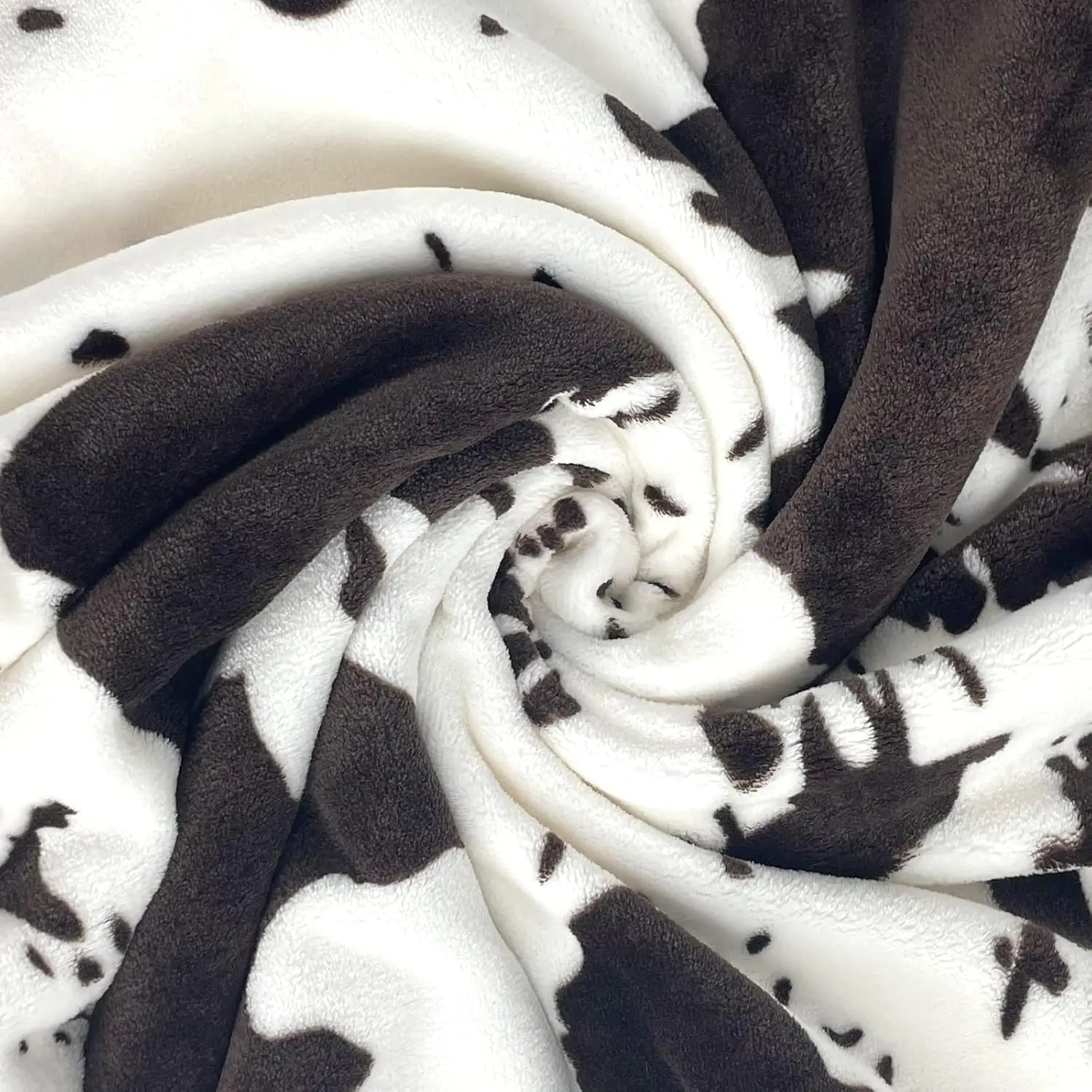 Custom flannel fleece Throw Blankets King Size Cow Print Soft Cozy Fuzzy Large Blanket for Bed Couch 60*80INCH