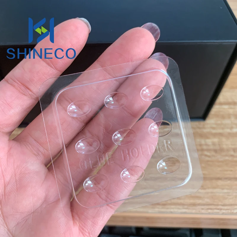 Transparent PET Glue Gasket Flower shape Glue Pad For Eyelash Extension False Eyelashes Glue Holder Adhesive Pallet Tools