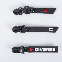 3#5#Waterproof zipper head clothing pants epoxy drop plastic zipper head Rubber drop puller Plastic puller nylon reverse puller