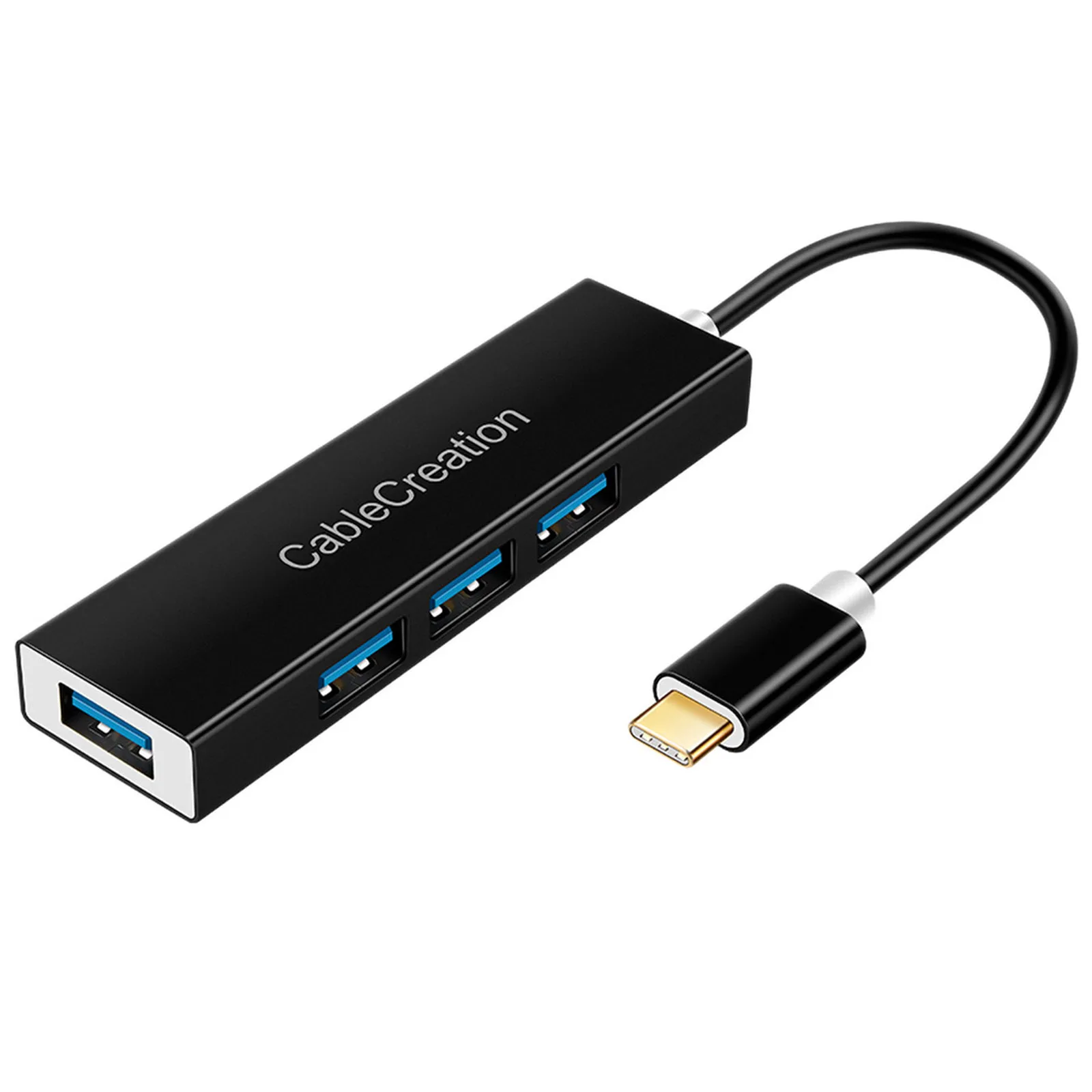 CableCreation Type USB C HUB Adapter Type C to 4 USB 3.0 Port Connector Compatible with  USB Flash Drives, Mouse, Keyboard