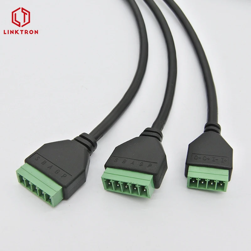 DB Dsub 15P male to circular connector terminal block cableDb26 Cable Zinc Alloy Connector Assembly Type H-db 15p Cable Adapter