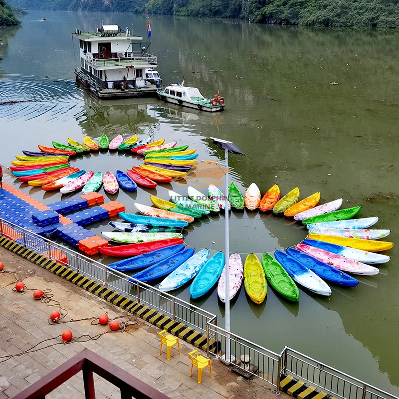 1person pedal kayak with soild color Most popular SOT kayak rowing boats kayak boat