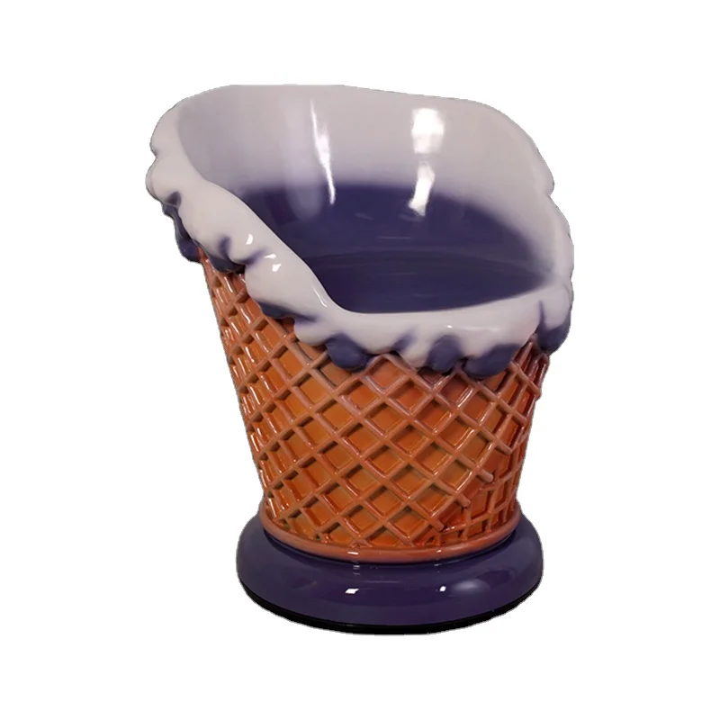 Уличная мебель на заказ, красочный водонепроницаемый стол для мороженого и стулья для декора кафе