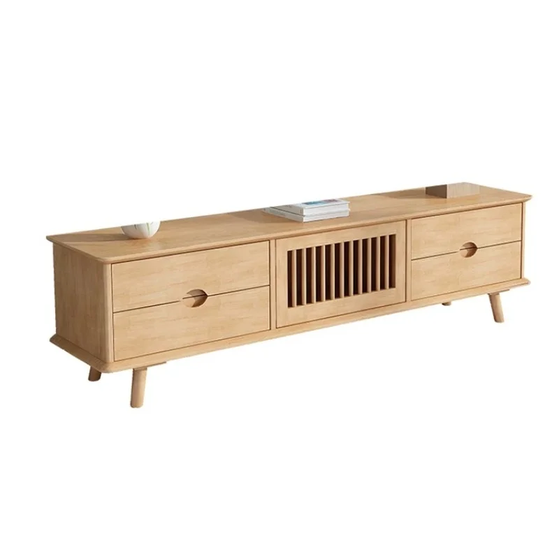 Simple style living room furniture large size factory wholesale cheap TV cabinet storage cabinet with solid wood legs TV stand