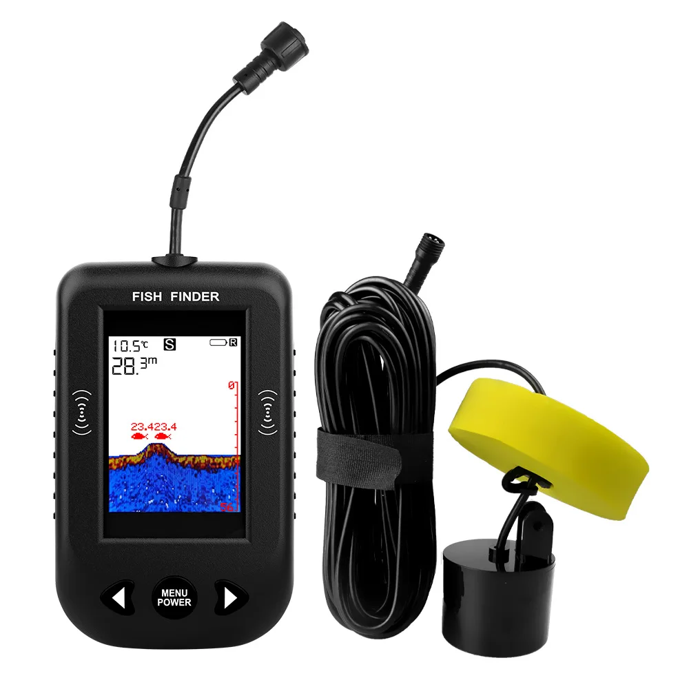 Sonar fish finder Intelligent night fishing color HD wired ultrasonic detector Spot fish finder
