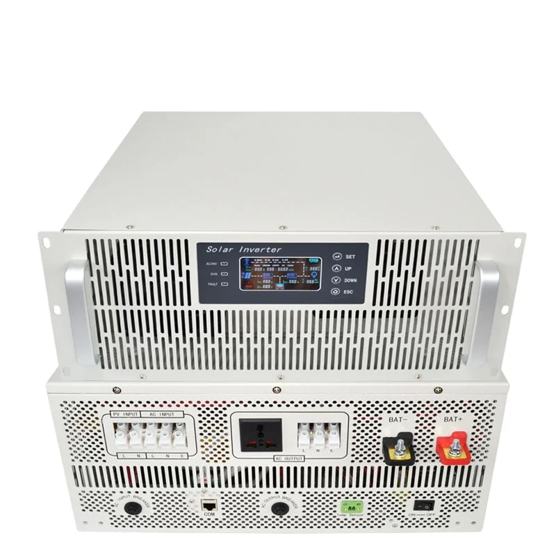 Off Grid 48V 6KW Rack Mount Hybrid Solar Inverter 100A MPPT Charger 110V 220V Output