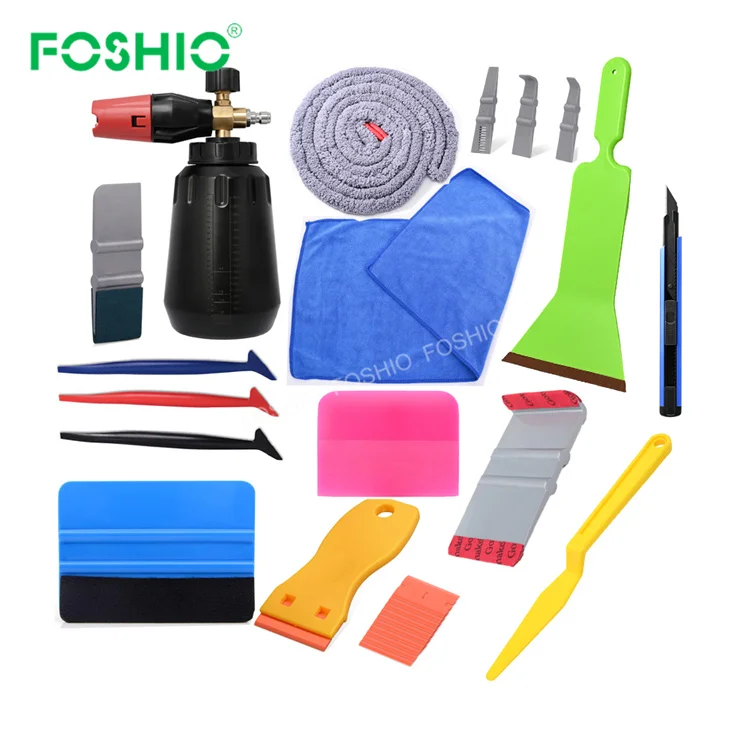 Foshio Best Selling Car Vinyl Wrap Window Tint Installation Kint Tools Set