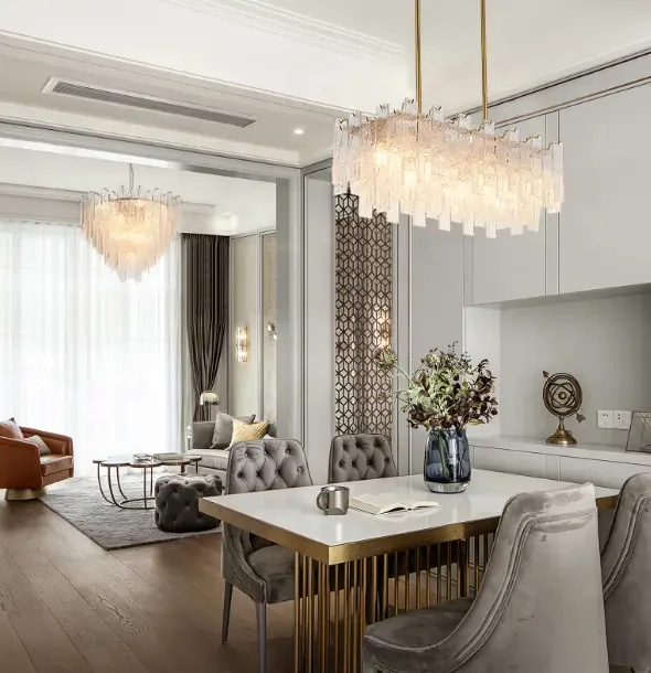 square desk lamp  copper table lamp for hotel marble crystal cloth cover modern table lamp  living room bedroom