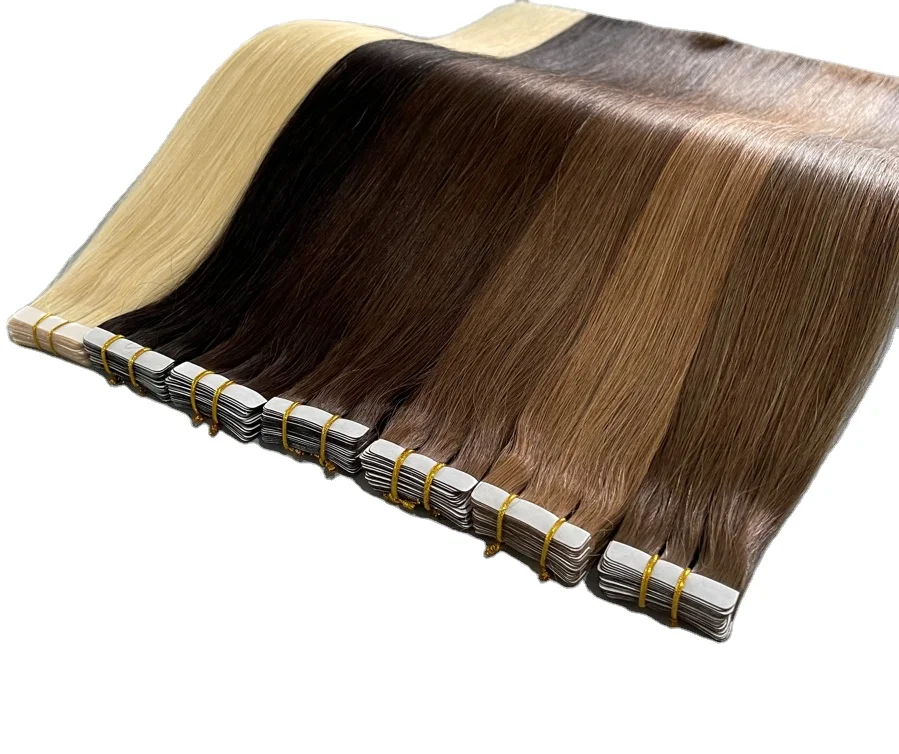 Wholesale mini tape hair extensions,invisible tape hair extensions injected tape hair extension,russian tape hair