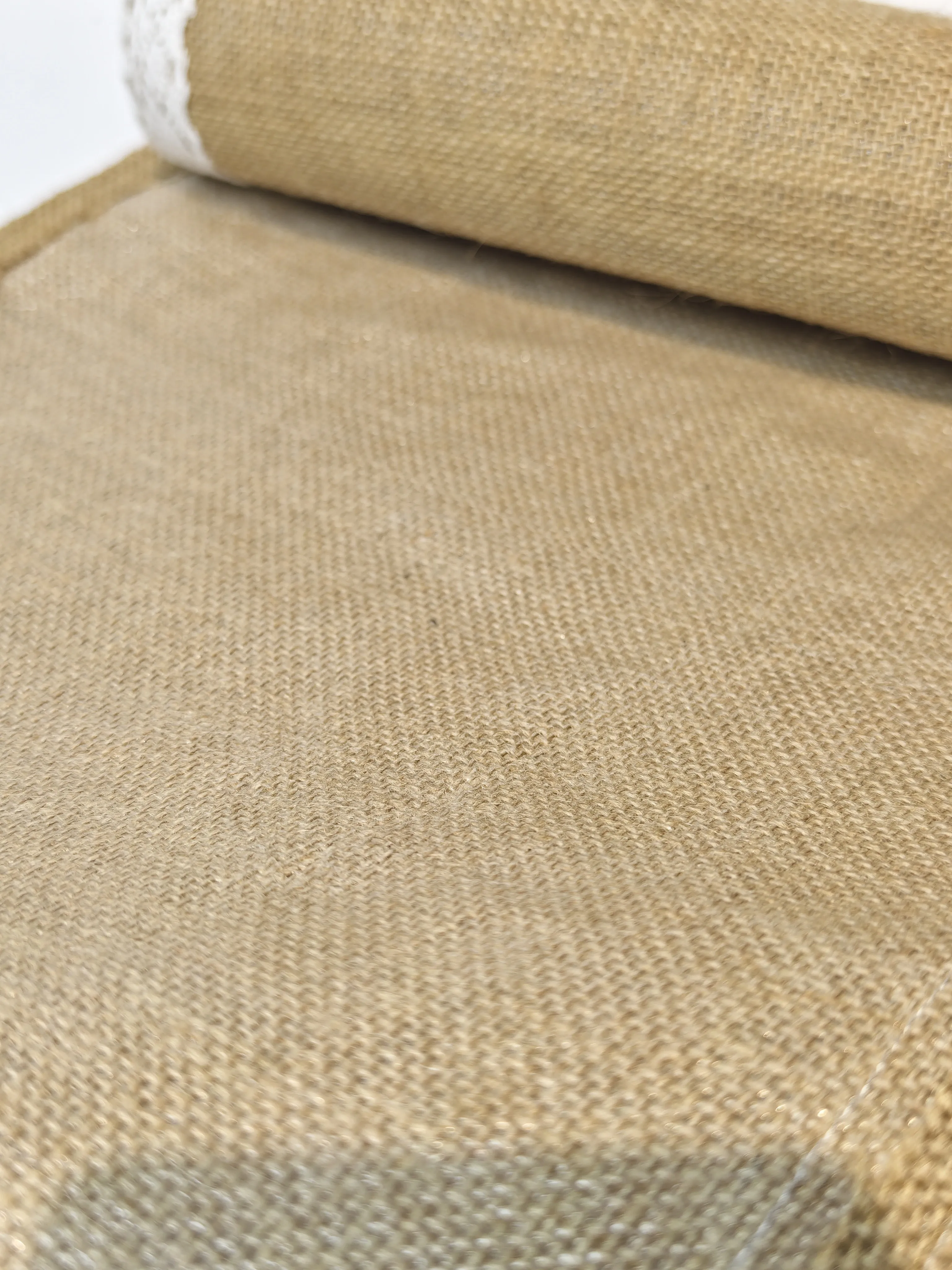 100% Jute Fiber  Fabric Table Runner   Roll Jute Fabric for Decoration