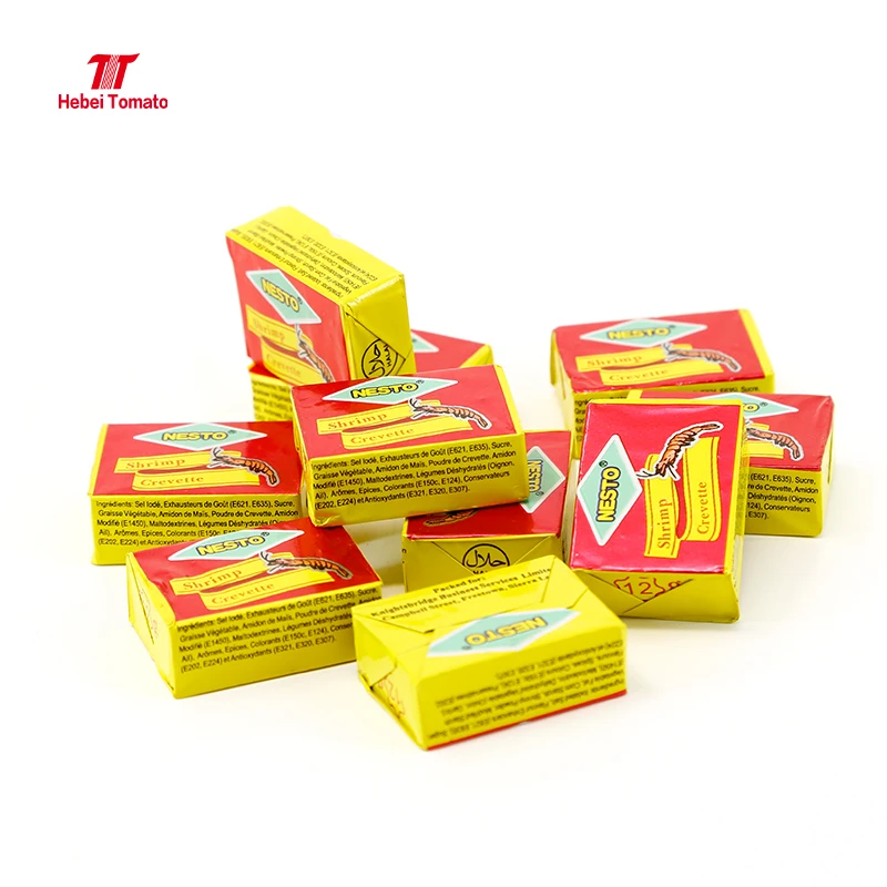 Top quality shrimp,chicken flavor pure bouillon seasoning powder and cube 5g 10g for sale