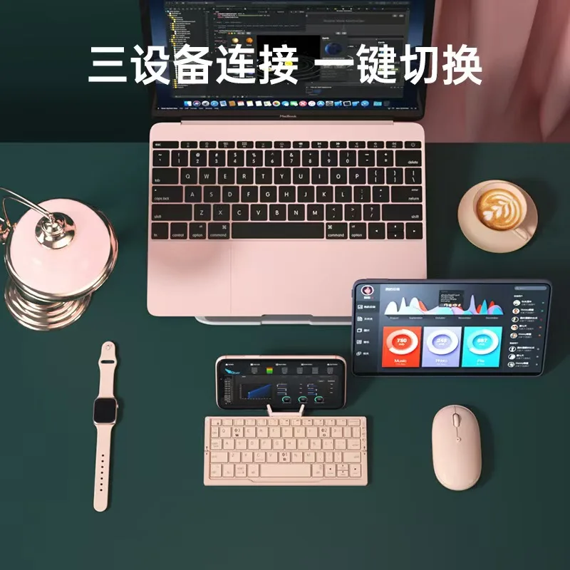 Bluetooth Folding Keyboard Tablet carefully selected Cross-border Select Laptop Office Mobile Phone Wireless Keypad