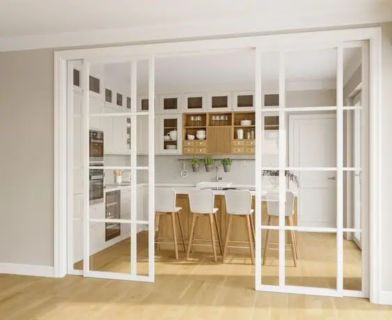 GEDELI Latest Design Waterproof House Villa All Glass Aluminum Balcony Sliding Doors