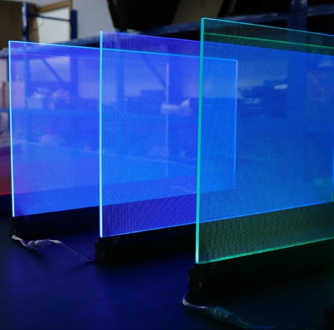 Best Quality PMMA Acrylic Light Guide Plate Modern LED Light Box with Polished Backlight Engraved Acrylic Sheet