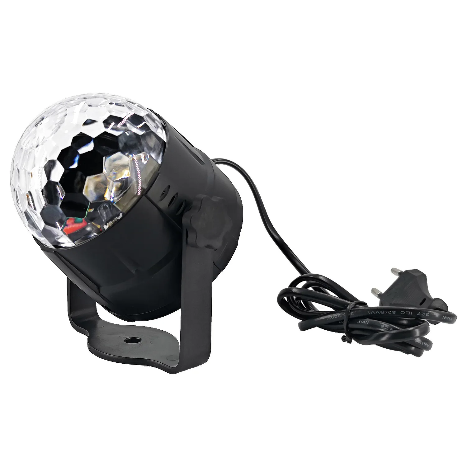 Disco Light 3w RGB Color Changing Crystal Ball Effect DJ Disco Lamps LED Auto Rotating Stage Light