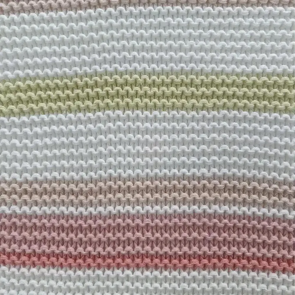 Knitted Cotton Blanket Throw Blanket Baby Fleece 100 Cotton Blanket Wool All-season for Baby 30 X 40 Inch 140 X 200 NBVEGO-034