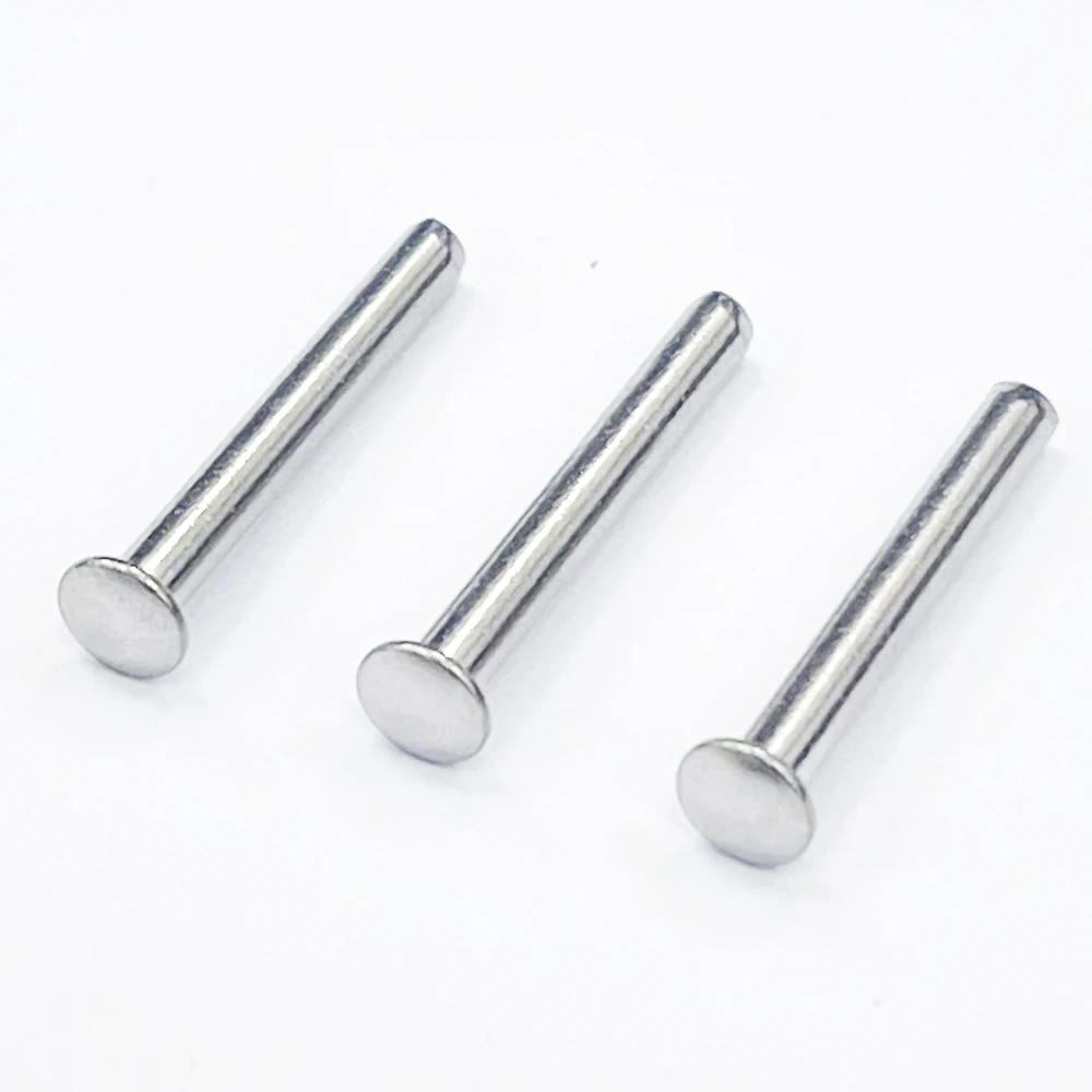 High Quality Low Price Custom Fasteners Metal Corrosion Resistant Stainless Steel Pot Nails Solid Half Round Head Rivets