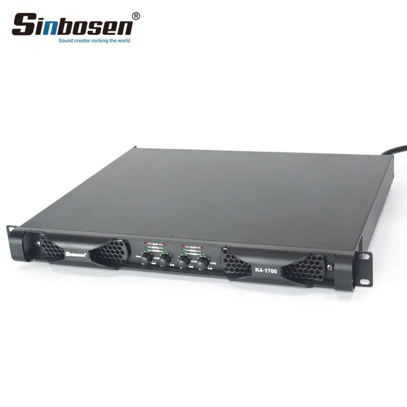  Sinbosen K4-1700 4 канала 3800 Вт в 2 Ом Профессиональный 1u цифровой усилитель модуля класса