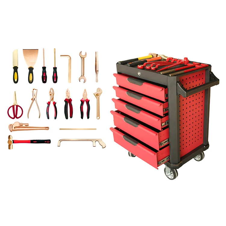 
Set hand tools Non-sparking tools set SKAC-100pcs material Aluminum bronze 