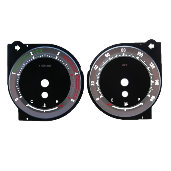 China OEM Silk-Screen 3D Dial Digital Instrument Cluster Plastic Auto Meter