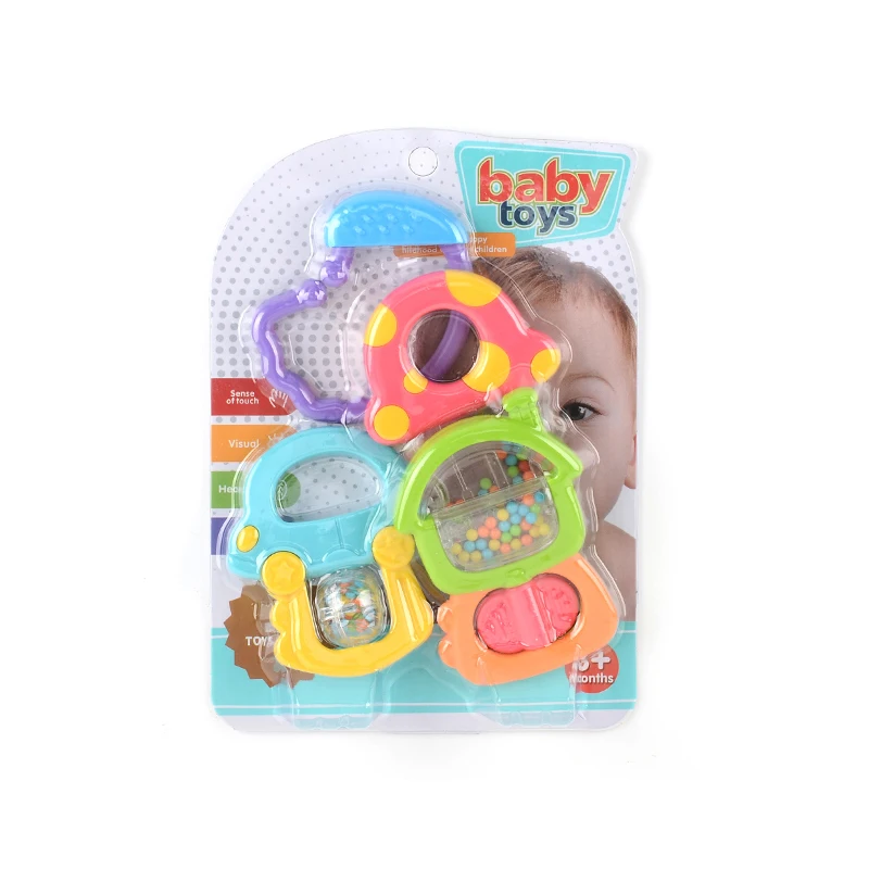 Baby hand rattle toys plastic 6 to 12 months baby rattle montessori sensory