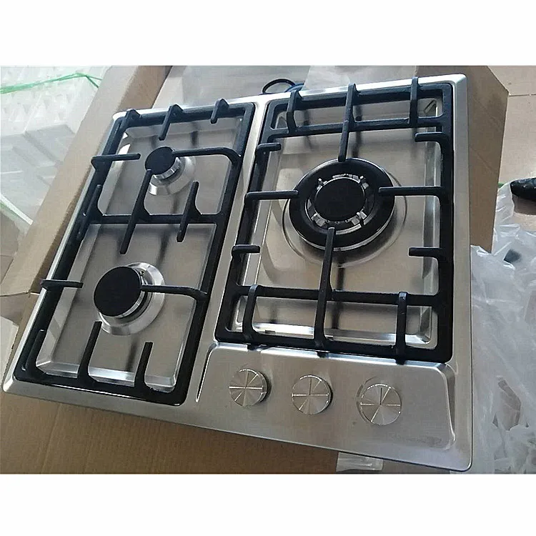 Hot sell built in gas cooker cast iron grill high quality home appliance stainless steel 59cm gas stove Stove Ceramic Cooktop