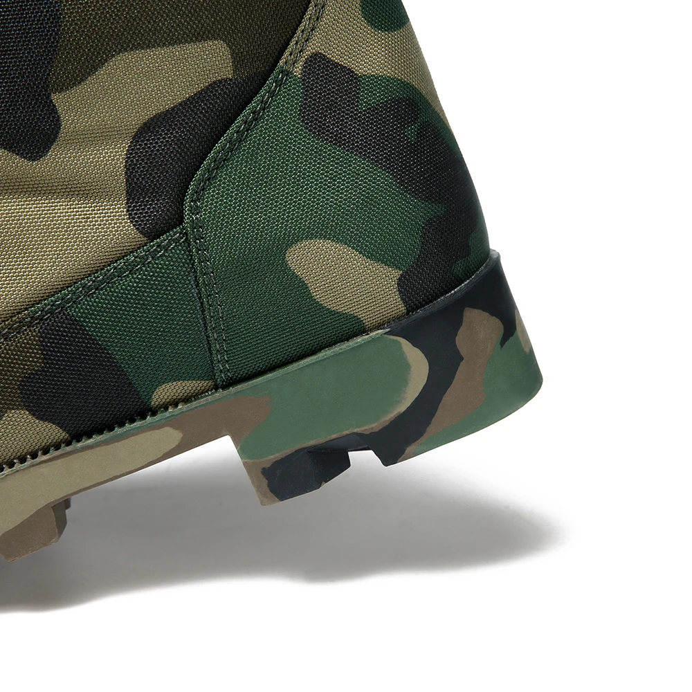 CHINA XINXING Full Fabric Side Stitching Rubber Woodland Tactical  Boots