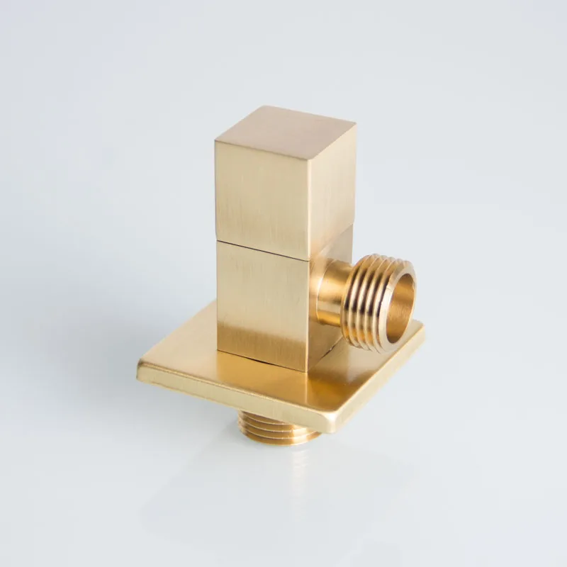 1 2 inch chrome plated gold brass angle valve