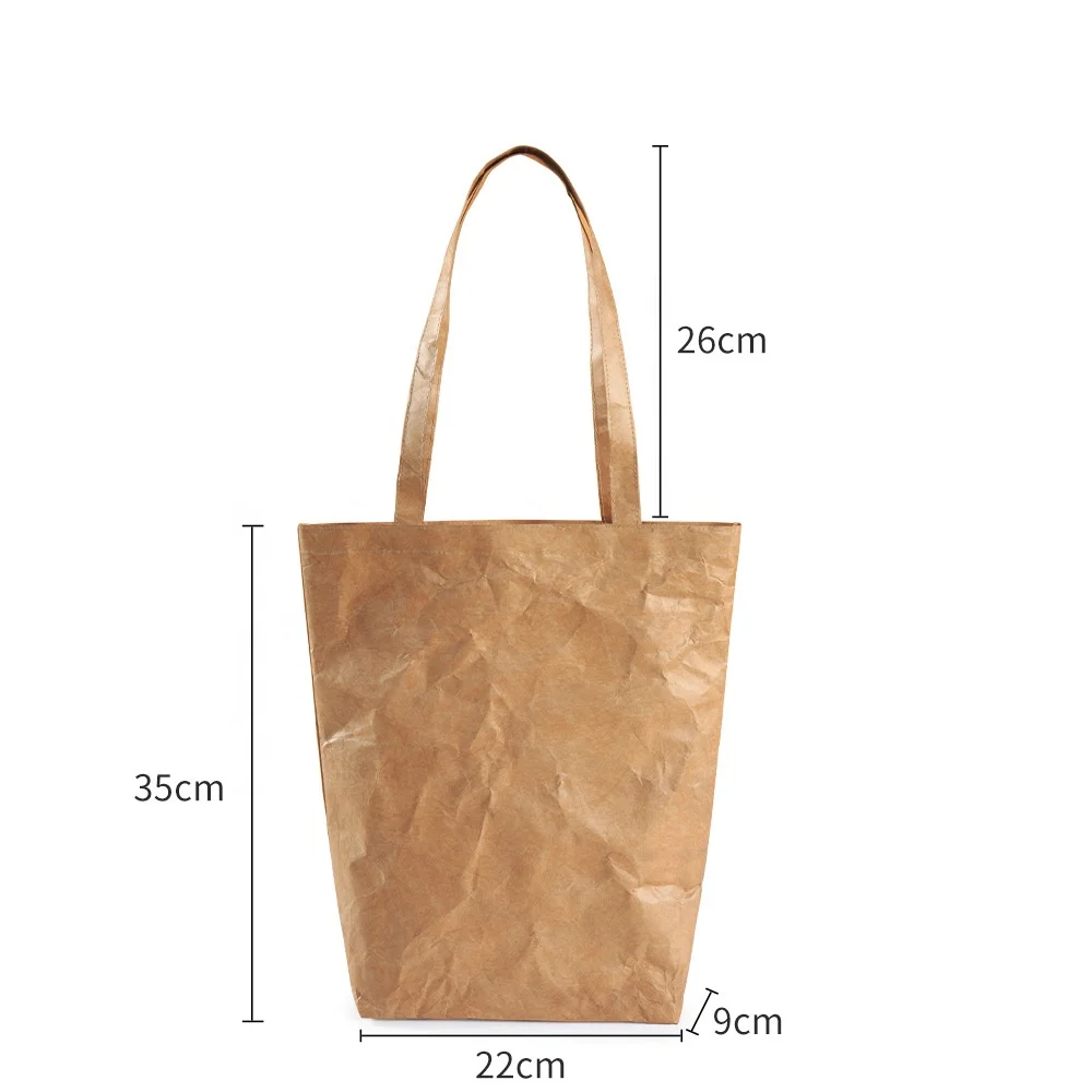 Top Selling Products 2022 Kraft Paper Washable Grocery Carry Customized Dupon Foldable Trolley Supermarket Shopping Bag