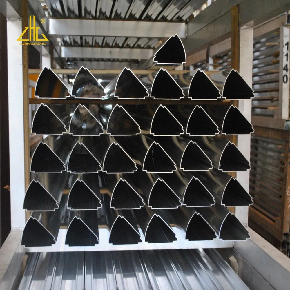 Zhonglian Supply customized anodized brushed triangular aluminum tube profile