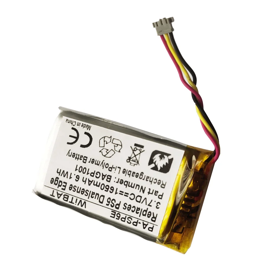 Аккумулятор Lipo BAGP1001 для PS5 DualSense Edge беспроводной консольный аккумулятор