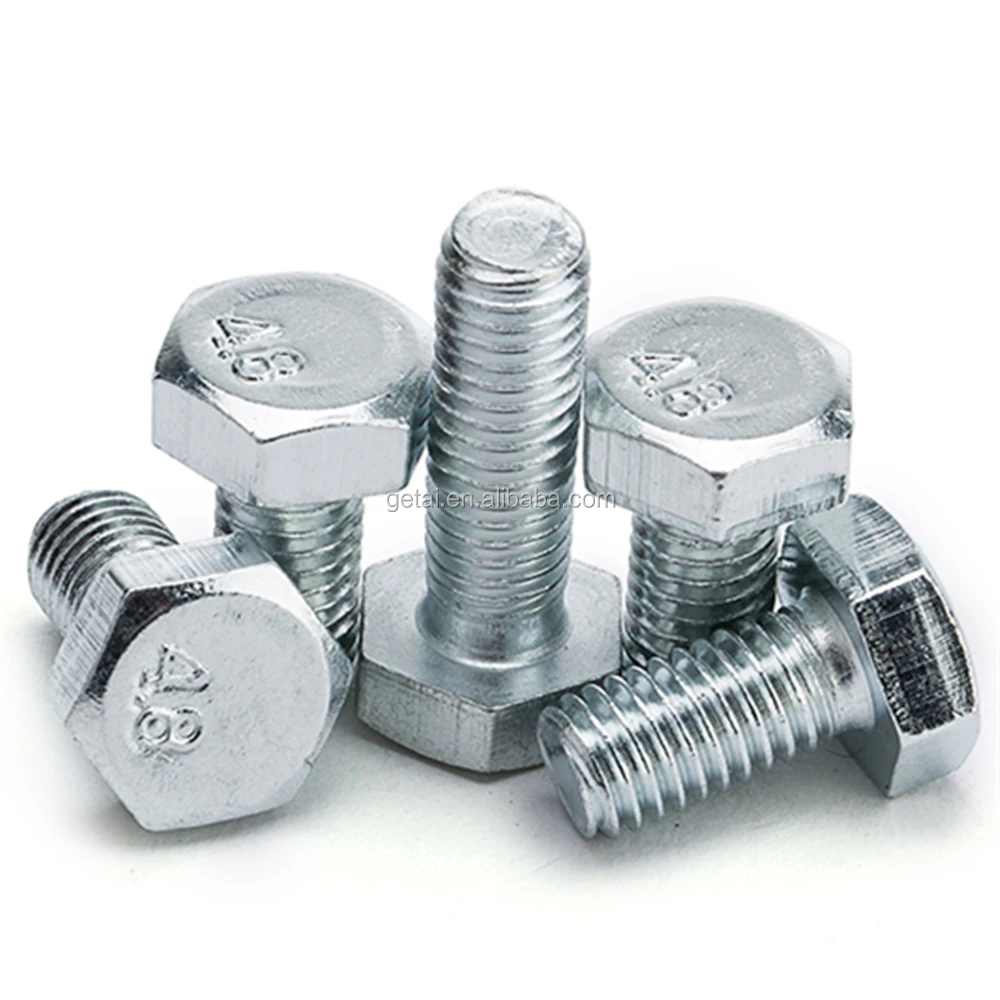 High Tensile Din 609 Hexagonal Fit Bolts With Long Threaded  Grade 8.8