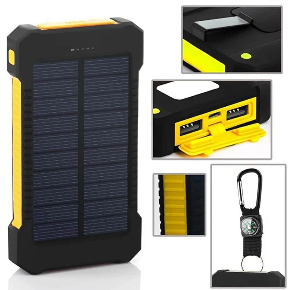 
Solar Power Bank 2600mah 5000mah 8000mah 12000mah 20000mah 30000mah 50000mah 